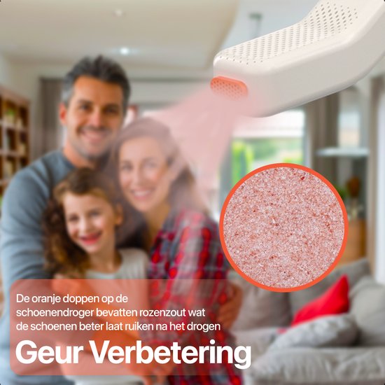 KRAFT Schoenendroger Pro XL - 2 Paar Schoenen Drogen - UV Sterilisatie - Rozenzout Geurverwijderaar - Schoenverfrisser - 2 Slangen voor Lange Schoenen - Schoendroger Laarzen