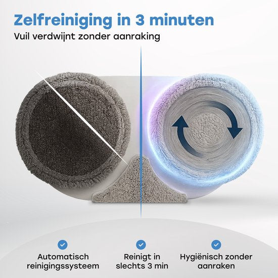 Ølven Elektrische Dweil - Draadloos - Dweilsysteem - Vloerreiniger - Sprayfunctie - LED Verlichting - 50W - Verstelbaar - Wit