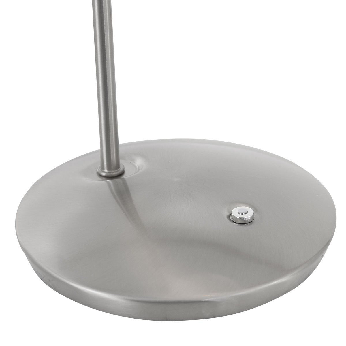 Tafellamp Tallerken 2657ST - Staal/Wit - Modern Design - Inclusief LED Lichtbron - Steinhauer