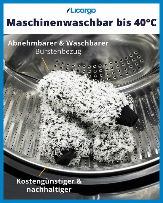 LICARGO® Microvezelborstelhoes - Vervangbare hoes voor de Microvezel Velgenborstel Professional - Machinewasbaar op 40°C - Eenvoudig te verwisselen - Ideaal voor hoogwaardige velgen