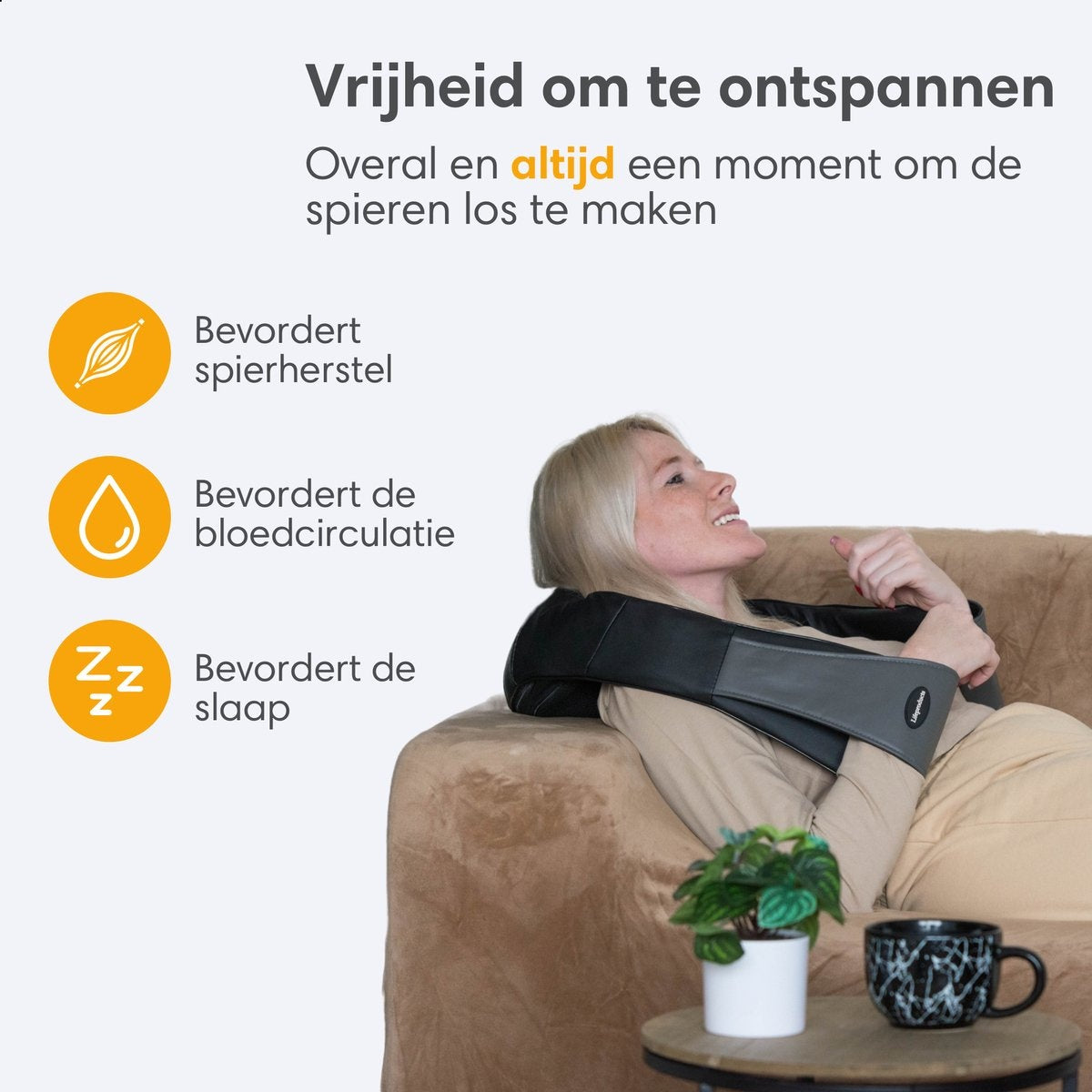 Shiatsu Massagekussen - Elektrisch Nekmassage Apparaat - Massage Apparaten - Nek en Schouder Massage Apparaat - Massageapparaten met Infrarood Verwarming - Massagekussens