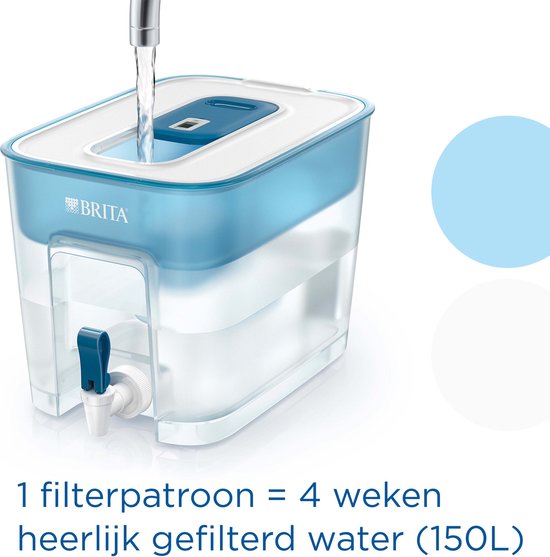 BRITA Flow Waterdispenser - 8.2L – Grote inhoud speciaal voor gezinnen - Incl. 1 MAXTRA PRO Pure Performance – Duurzaam Verpakt