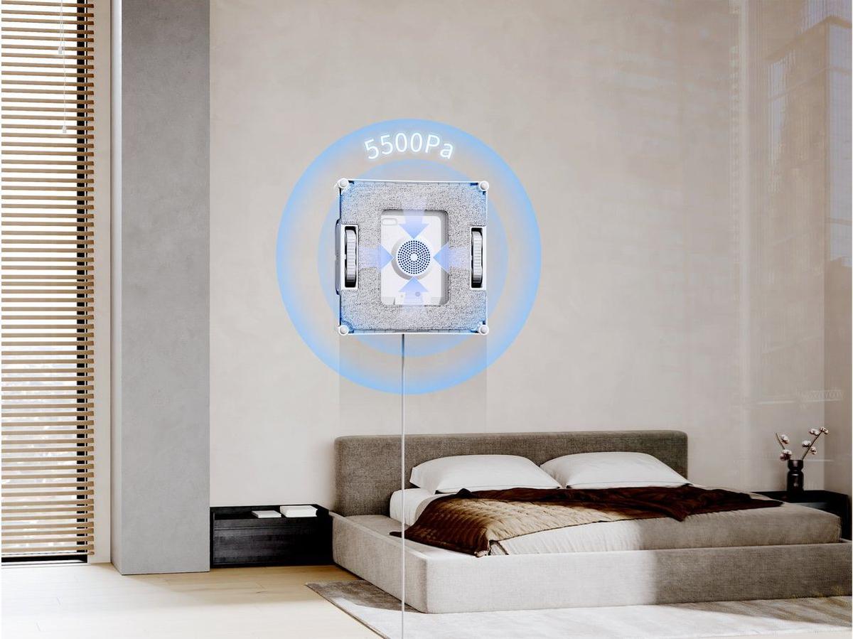 Ecovacs Winbot W2 Pro Omni Ruitenreiniger Robot - Geavanceerde Navigatie - Zelfreinigend - Wit