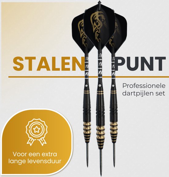 WINDSOR® Cavalier 3 Dartpijlen Set - Incl. Opbergdoos, Flights