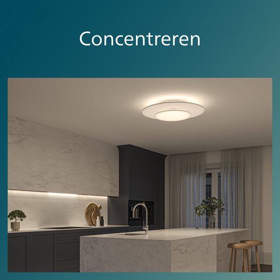 Philips Garnet plafondlamp - Zwart - 27K - 40W