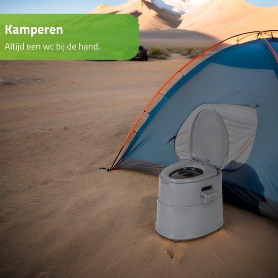 Bo-Camp - Draagbaar toilet deelbaar - 7 Liter - Compact