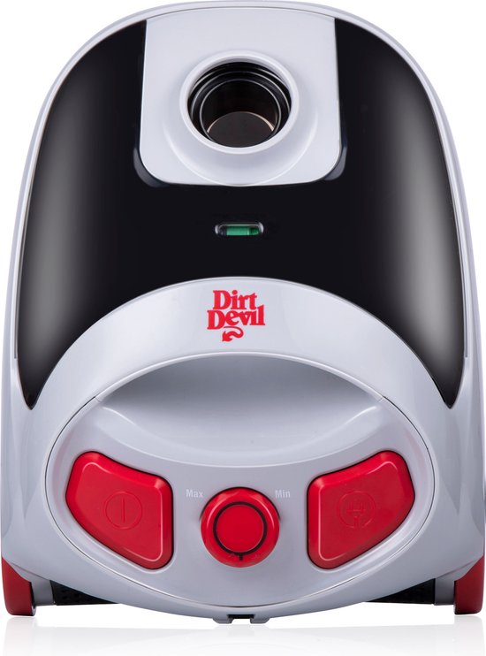 Dirt Devil Stofzuiger met Zak DD2001 - HEPA 10 Filter - 2 Opzetstukken - 800W - Grijs/ Rood