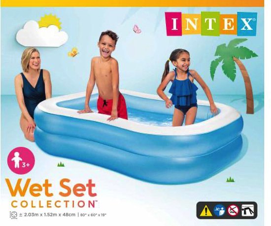 Intex Swim Center Family Opblaaszwembad - 203 x 152 x 48 cm