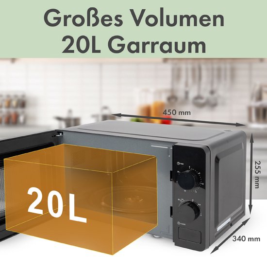 Clatronic MW 791 Zwart Solo-magnetron Aanrecht 20 l 700 W
