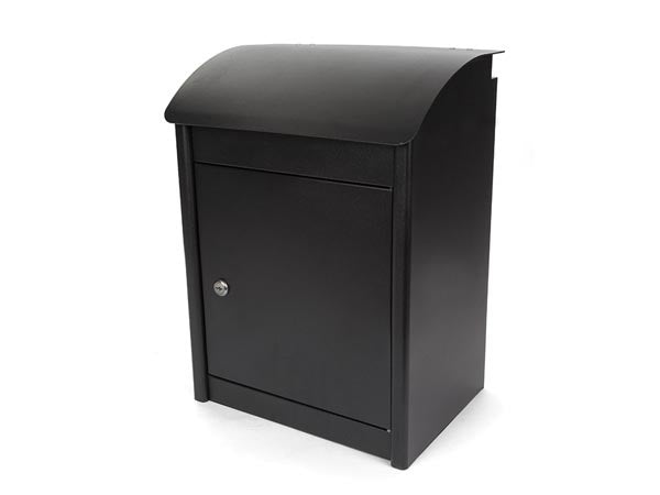 Perel Pakketbrievenbus Malm e, wandmontage, incl. 2 sleutels, afmetingen (H x B x D) 50.5 x 42 x 26 cm, zwart