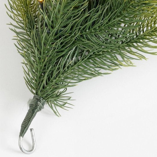 Black Box Trees Nagoya Guirlande met LED Verlichting - Kerstversiering voor Sfeervolle Decoratie - Kerstslingers met 30 Warmwitte LED's - Decoratie voor Binnen - 180 x Ø20 cm - Groen