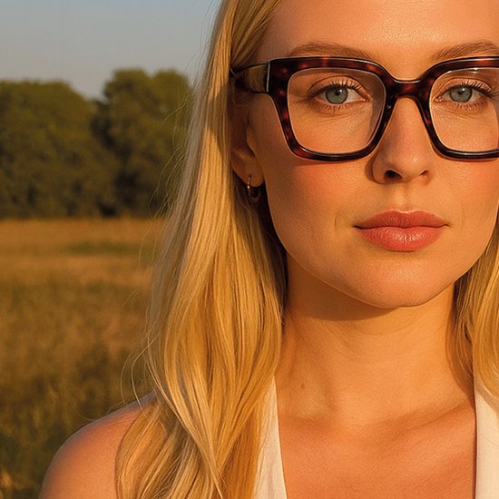 LC Eyewear Computerbril - Blauw Licht Bril Zonder Sterkte - Blue Light Glasses - Beeldschermbril - Unisex - Luipaard