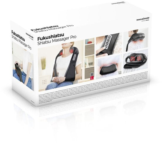 InnovaGoods Massaki - Shiatsu - Massageapparaat - 24W - Zwart