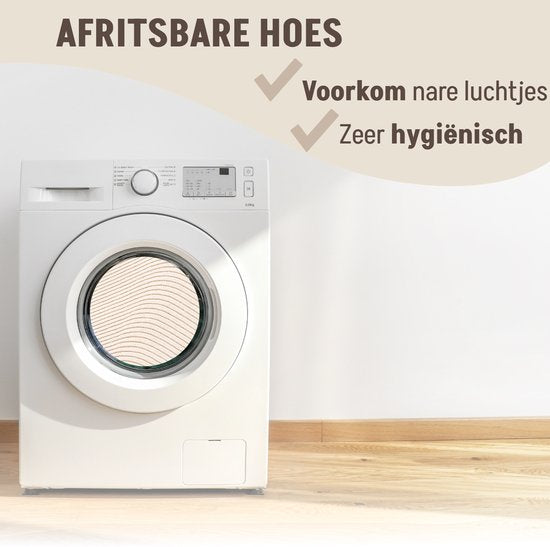 By Cee Cee Origineel Hondendeken Bank – Hondenkleed Bank - Hondenmand - Premium - Volledig Afritsbaar - Ribstof - Beige - 75x90 - Maat S
