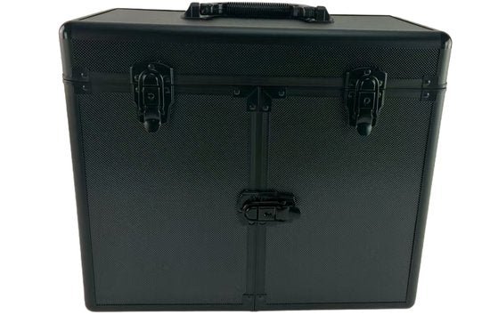 VDD – Kapperskoffer – Kappers Trolley – Visagie Koffer – Make up Trolley - Make up Koffer – Beautycase – Cosmetica koffer – Beautycase met wielen – Zwart
