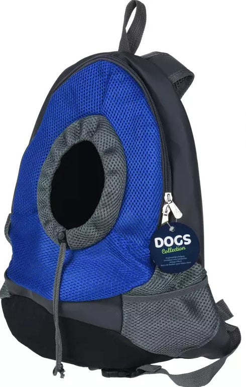 Honden Rugdraagtas met Handvat - Verstelbare Opening - Nylon - 42 x 35 x 16 cm - Blauw