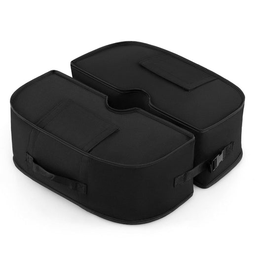 Coast Parasolstandaard Verzwaringszakken - vulbaar tot 40 kg - met draaggrepen - zwart/grijs 47 x 47 x 16 cm