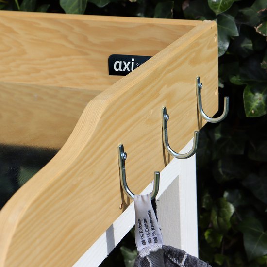 AXI Oppottafel met opbergplanken Bruin/wit - Handige oppottafel met zinken werkblad