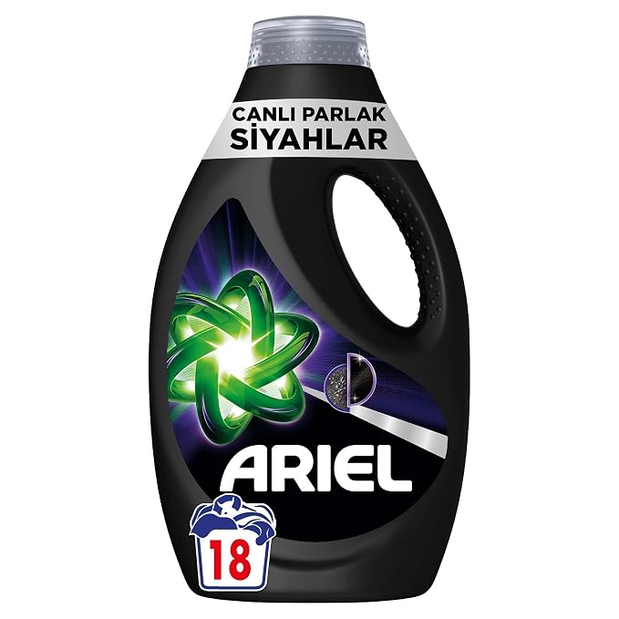 Ariel Vloeibaar Wasmiddel Black – Voor Zwarte & Donkere Kleding – Diepe Reiniging – Bescherming van Stoffen – Vlekvoorbehandeling