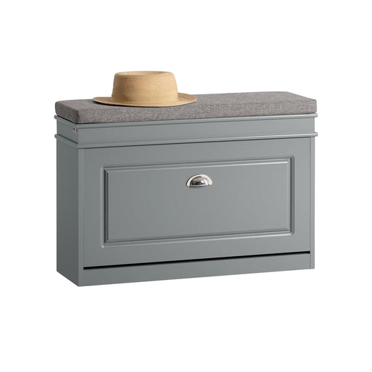 SoBuy FSR82-K-HG Schoenenkast met Zitvlak - 75 x 24 x 51 cm - Grijs