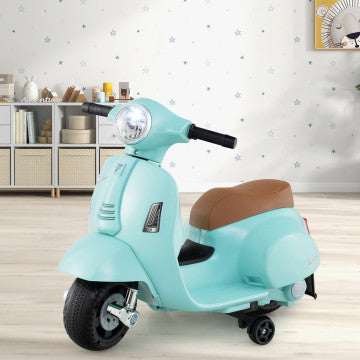 Coast Vespa Kindermotor - 6V Elektrisch - Met LED en Geluid - Groen