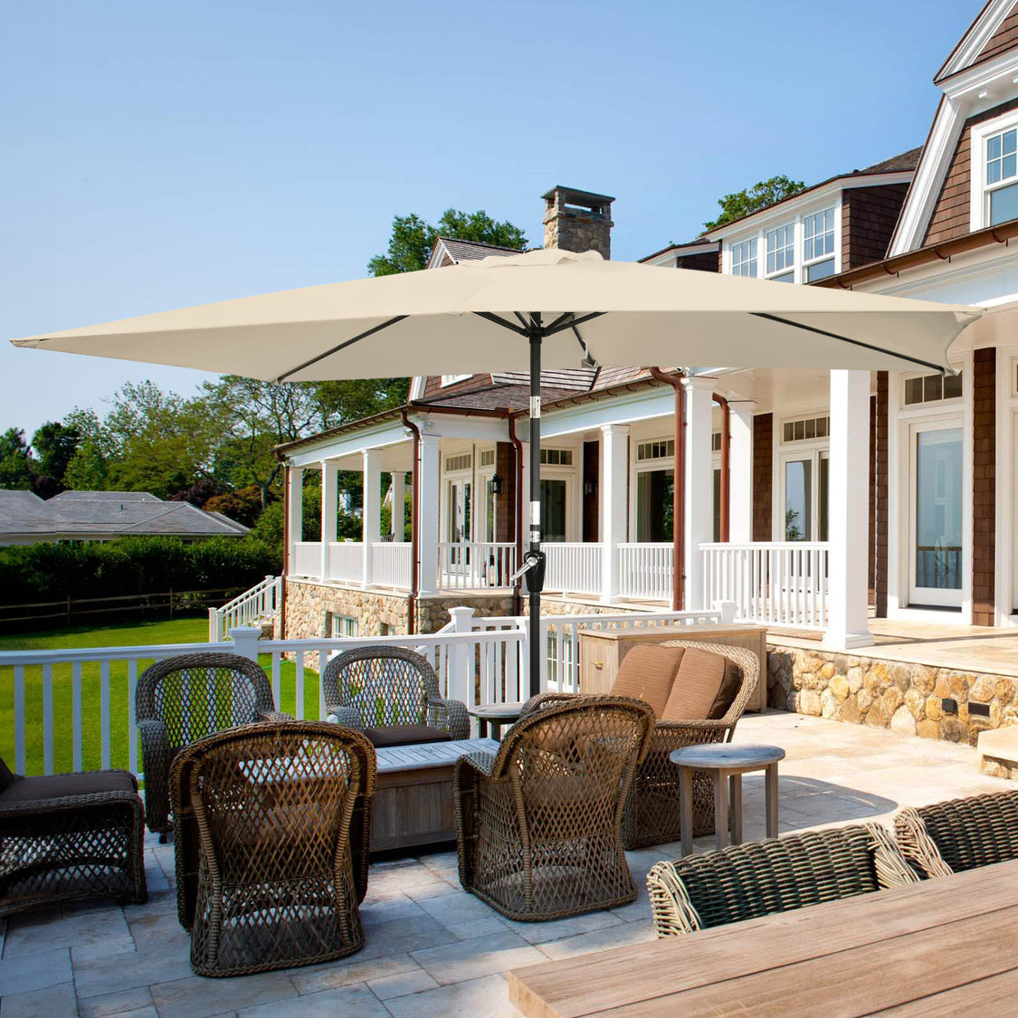 Angel Living Parasol - 3 x 2 m - Rechthoekig - Beige