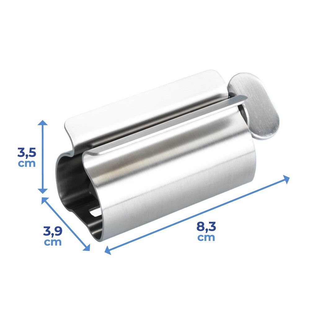Wenko Tubeknijper Set van 3 - RVS - 8,3x3,9x3,5 cm