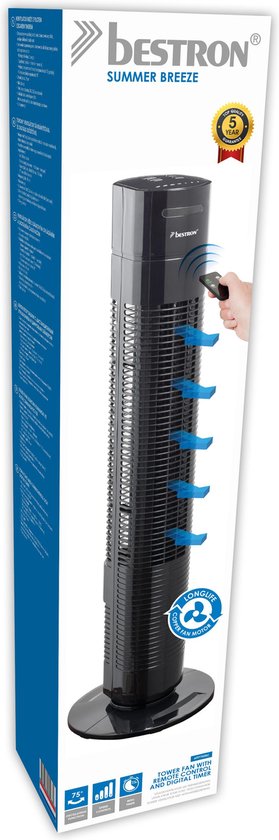 BESTRON AFT770ZRC - Torenventilator - Zwart