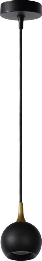 Lucide FAVORI - Hanglamp - Ø 9 cm - 1xGU10 - Zwart