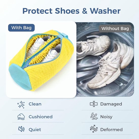 Dubbele Wasmachine Schoenwaszak - Bescherm Uw Schoenen!