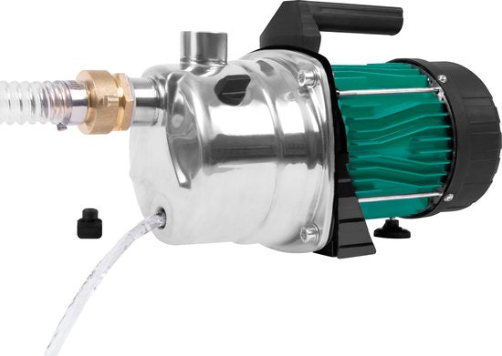 VONROC Beregeningspomp / Waterpomp 1000W - 3500l/u - RVS pomphuis - Voor besproeien van tuin/gazon