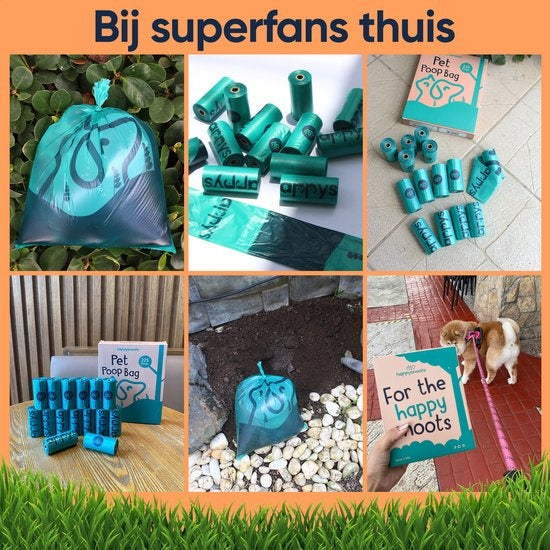Biologisch Hondenpoepzakjes - 225 stuks - Poepzakjes Hond Afbreekbaar - Poop Bags