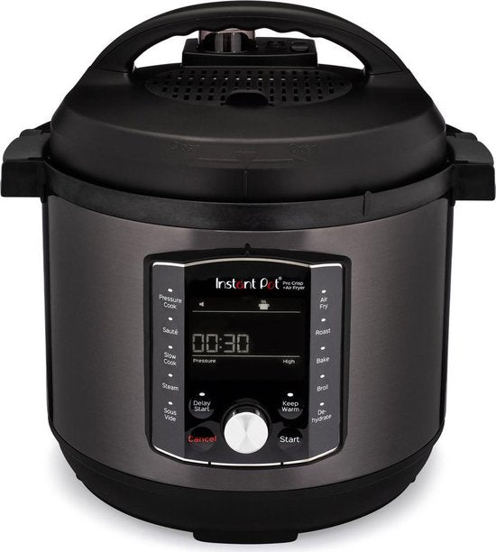Instant Pot Pro Crisp 7,6L Multicooker + Airfryer - 11-in-1 Snelkookpan - Slowcooker - Sous-vide - Air Fry - Twee Afneembare Deksels - Tot 8 Porties