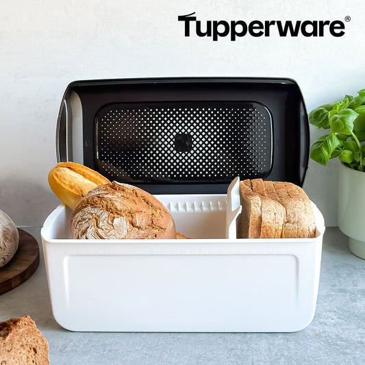 Tupperware BreadSmart Broodtrommel - Inclusief Handige Verdeler - 100% BPA-vrij - Houdt Brood Langer Vers