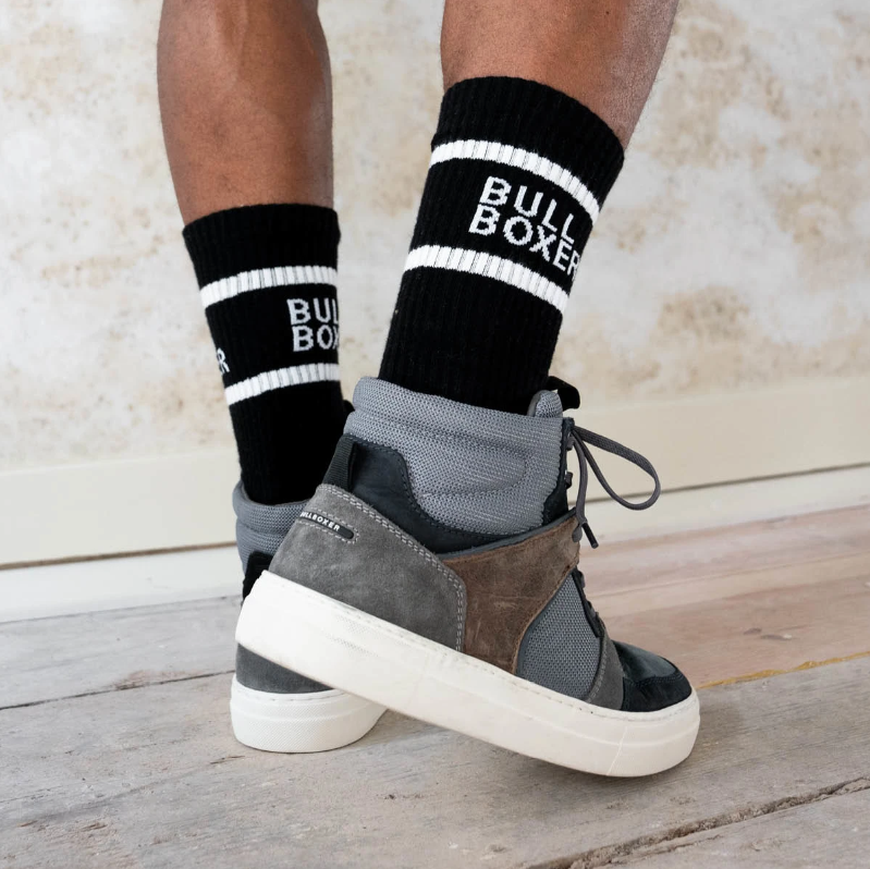 Bullboxer Heren Sokken 2-pack Zwart/Zwart Maat 39-42