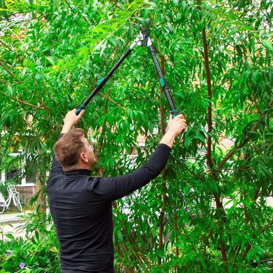 VONROC Takkenschaar – telescopisch – lengte: 63,5 - 85 cm – papegaaienbek – met ILAG anti-kleefcoating - voor takken tot Ø25mm
