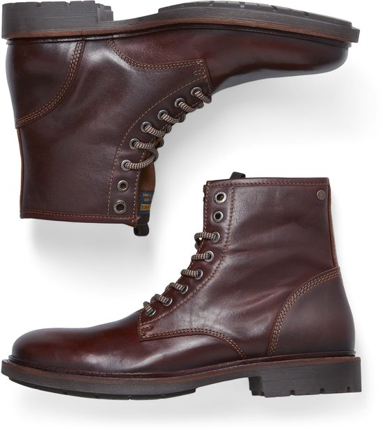 JACK&JONES - JFWTANNER LEREN LAARS SN - Heren - Laarzen - maat 43