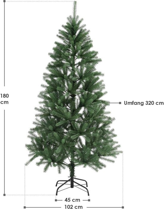 Kunstkerstboom / Kerstboom Talvi - 180 x 102 cm - Incl. Voet