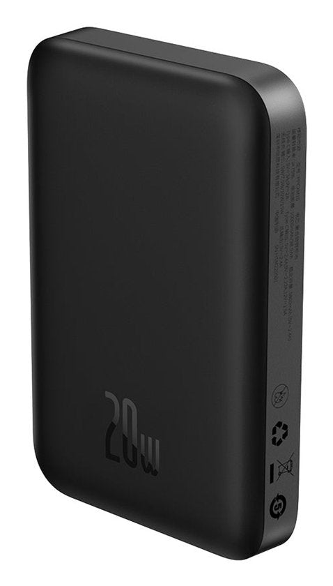 Baseus Mini 10.000 mAh Powerbank Zwart | Compact Met MagSafe & Fast Charge | 20W USB-C | Geschikt voor Apple iPhone en andere smartphones