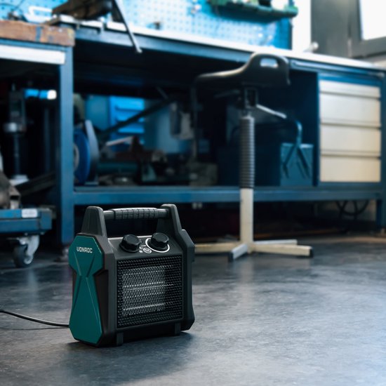 VONROC Elektrische kachel - ventilatorkachel - 2000W/3000W - keramisch - 3 standen - thermostaat - 30m2