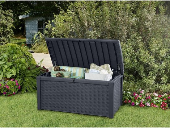 Keter - Borneo opbergbox - 416 liter - 129.5 x 62.5 x 70 cm - Antraciet