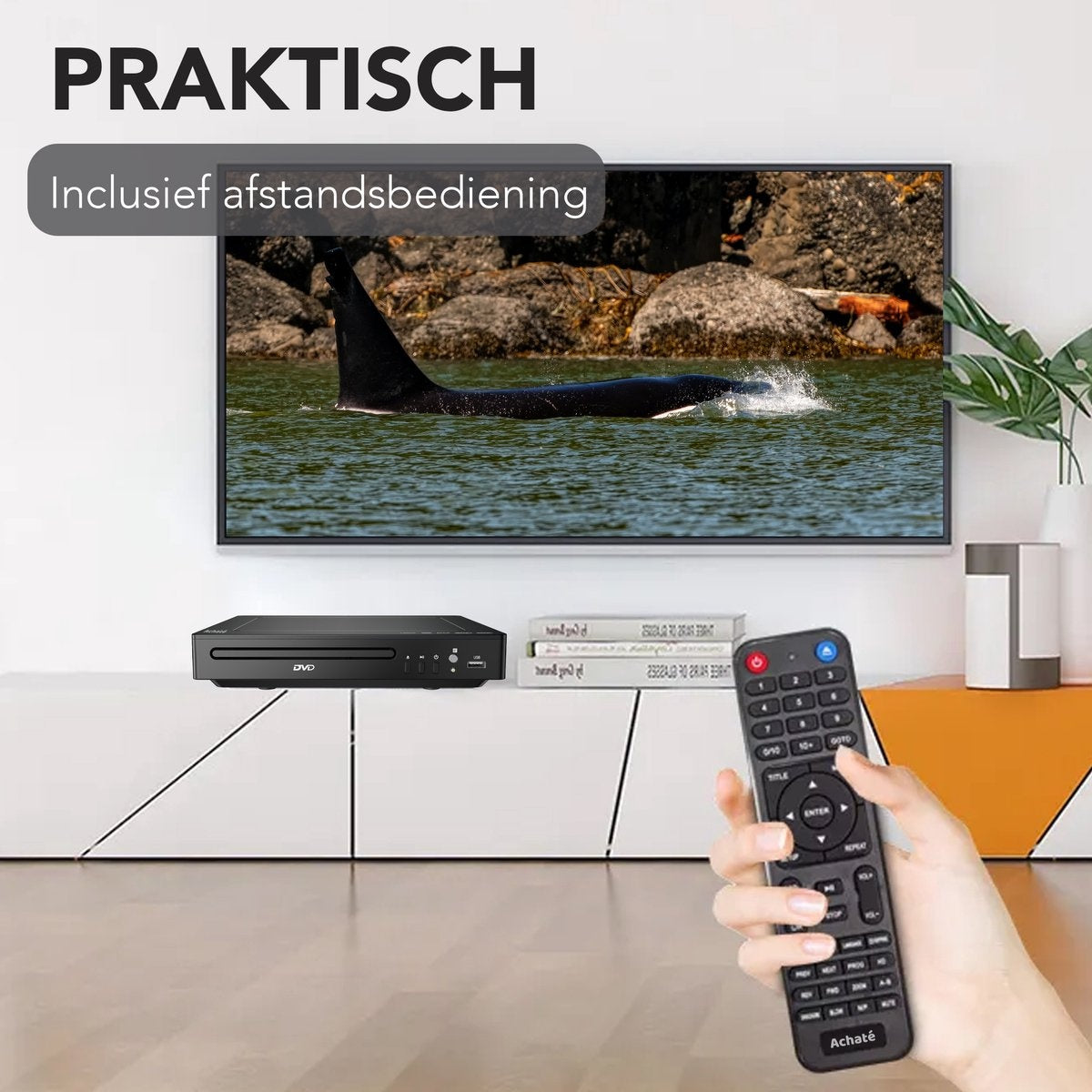 Achaté DVD Speler met HDMI - USB - 1080p HD