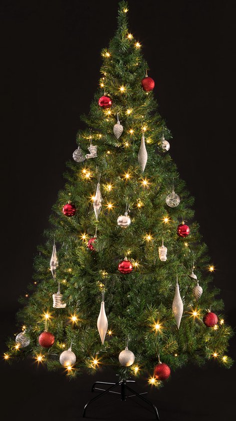 Casaria Kerstboom 180 cm – Incl. LED Kerstverlichting PE Groen