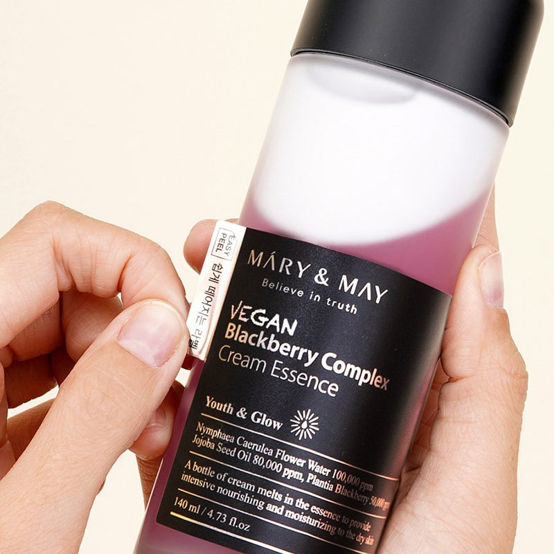 Mary&May Vegan Blackberry Complex Cream Essence – 140 ml – Intens Hydraterende Crème-in-Essence