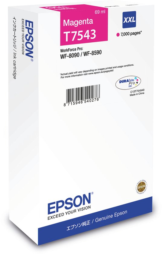 Epson T7543 - Inktcartridge / Magenta