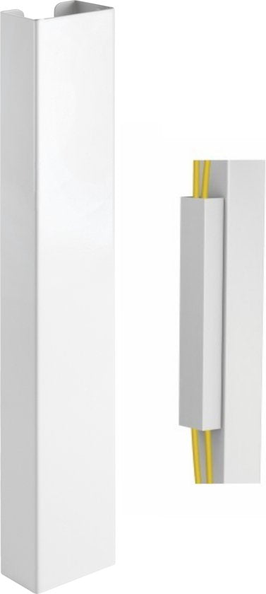 Kabel organizer voor bureau - Kleur: wit - 3x35x35 cm