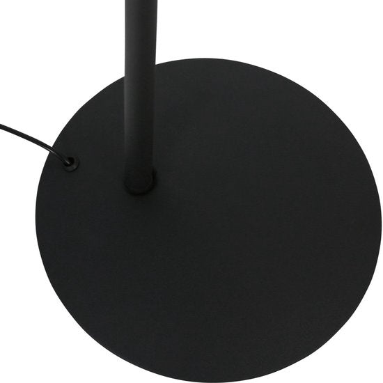 Vloerlamp Daphne 2 4601ZW - zwarte metalen leeslamp met verstelbaar licht, afstandsbediening en instelbare kleurtemperatuur - Steinhauer