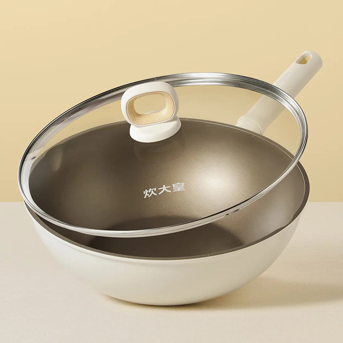 COOKER KING Wokpan met Glazen Deksel - Antiaanbak - 32 cm