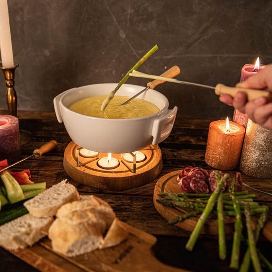 Boska Candlelight Fondue Twinkle - Voor 1.200 gram Kaasfondue - 1,6 liter