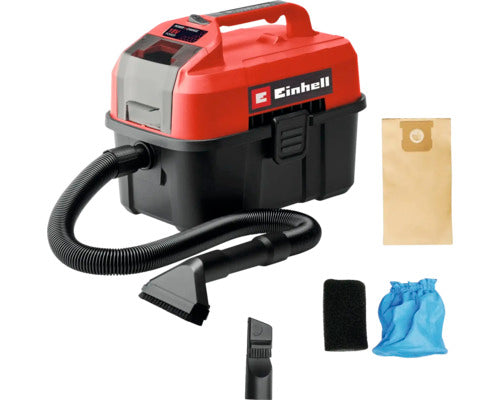 Einhell TE-VC 18/10 Li-Solo Nat- en Droogzuiger 10L – Rood/Zwart